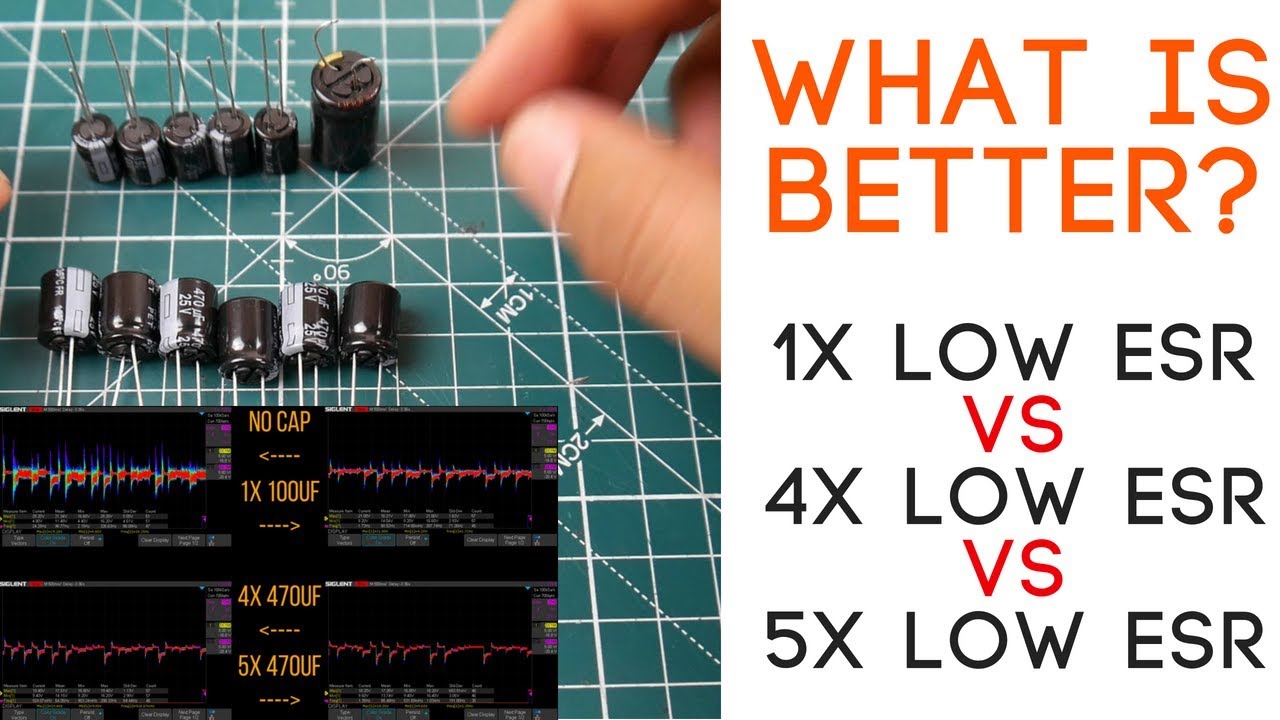 Drone LOW ESR Capacitor Shootout Part 2 // 1x vs 4x vs 5x LOW ESR Capacitors who will win?