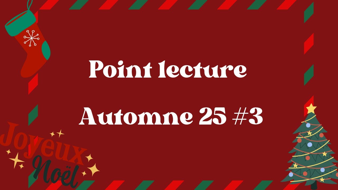 {#Pointlecture} Automne 2025 #3 🎃🍂📙