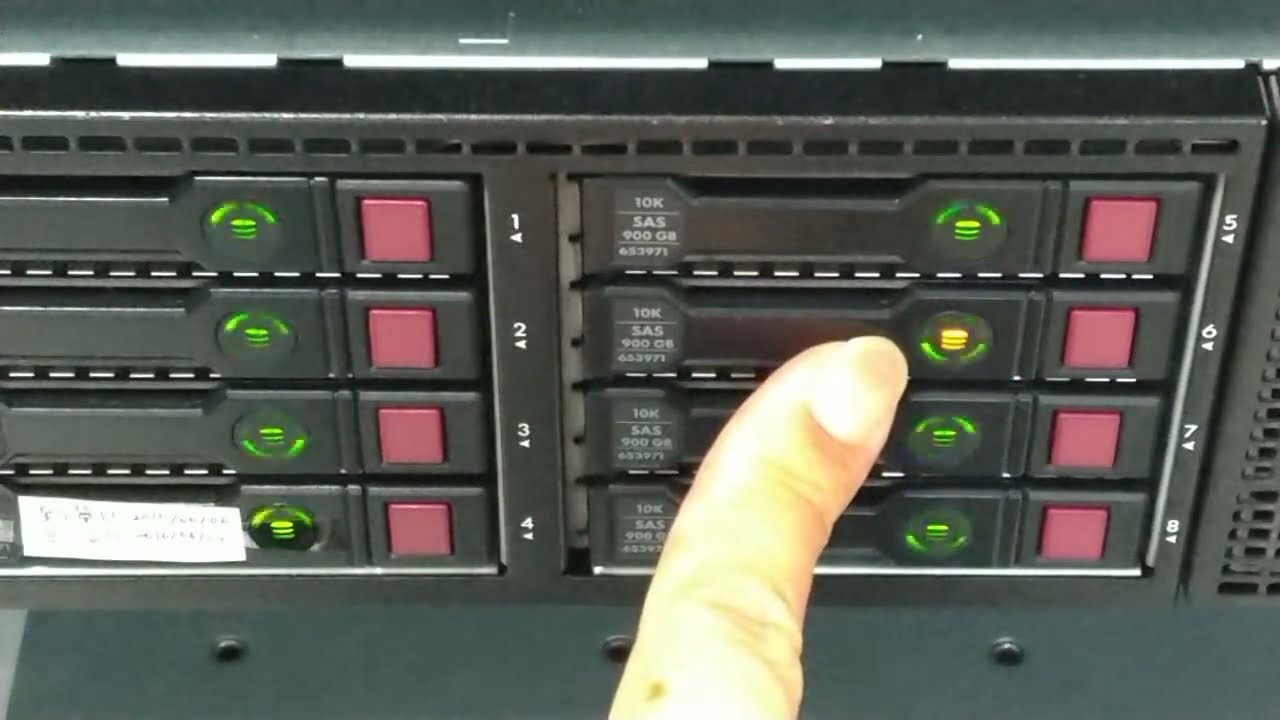 HP DL380p G8 Hard Disk Replace