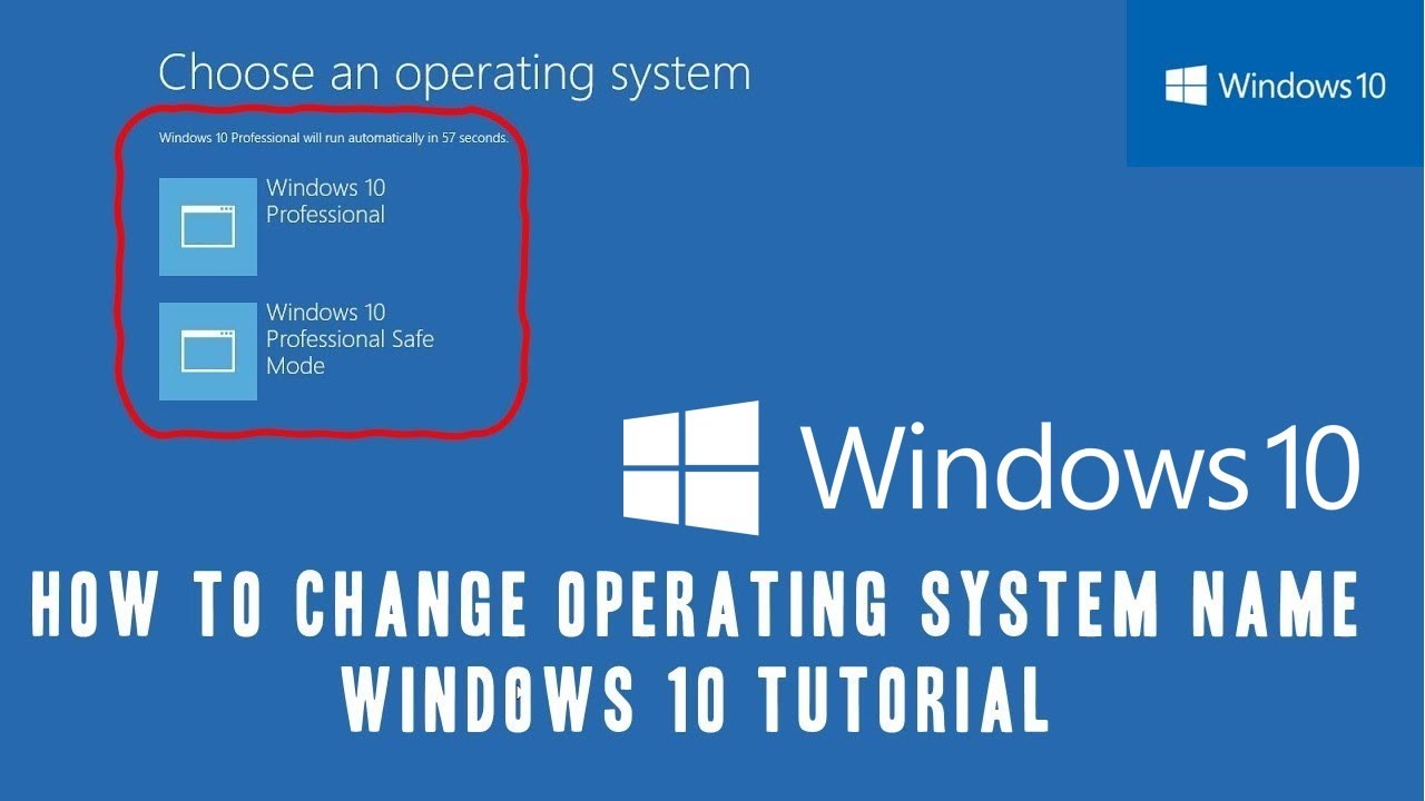 Как обновить имена ОС в диспетчере загрузки Windows 10