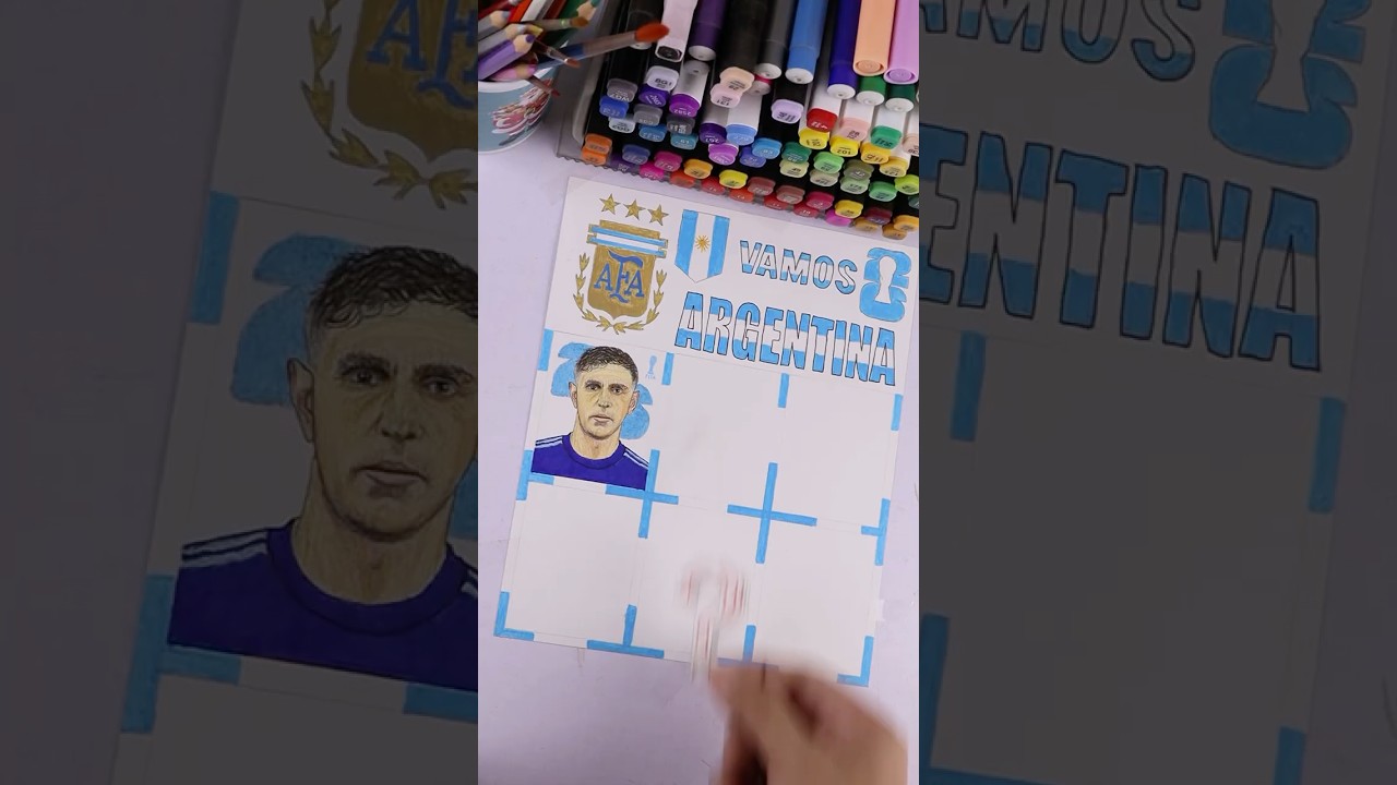 Drawing Mart&iacute;nez from the 2026 World Cup Argentina team #art #draw #drawing #sketch #worldcup2026