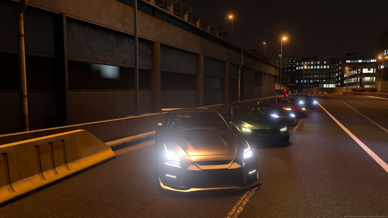 NISSAN GTR NISMO  L.B.W 1000HP GRAN TURISMO7 SHUTOKO HIGHWAY MEET 