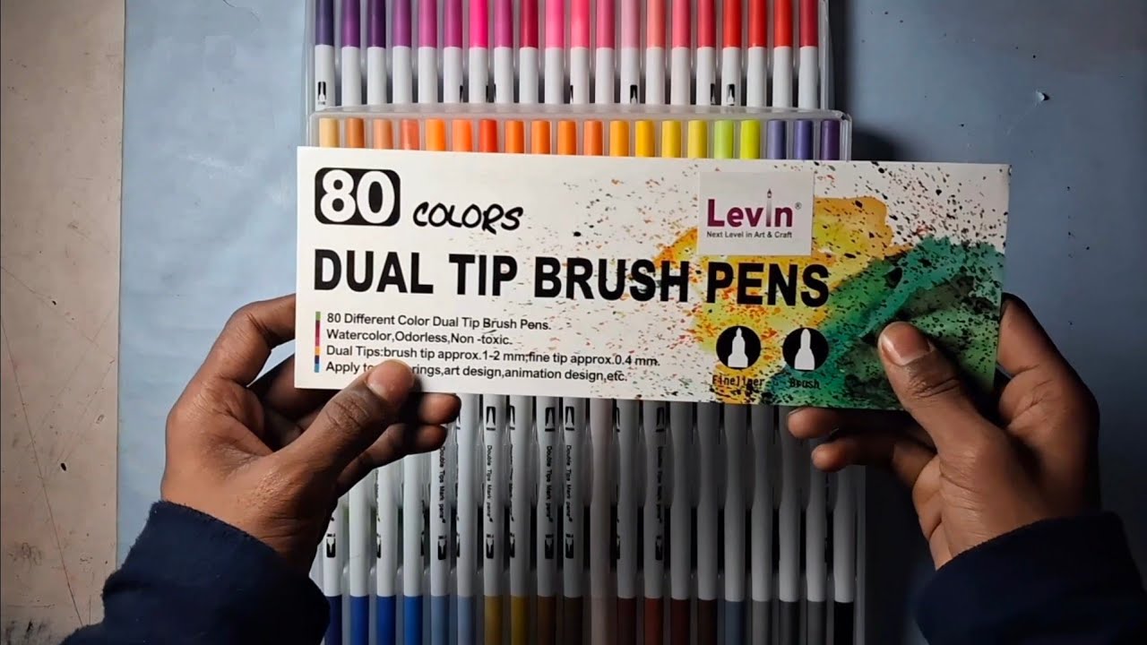 ✨️Unboxing 80 set of Dual Tip Brush pens ✨️ ✍️ #unboxing #tutorial 