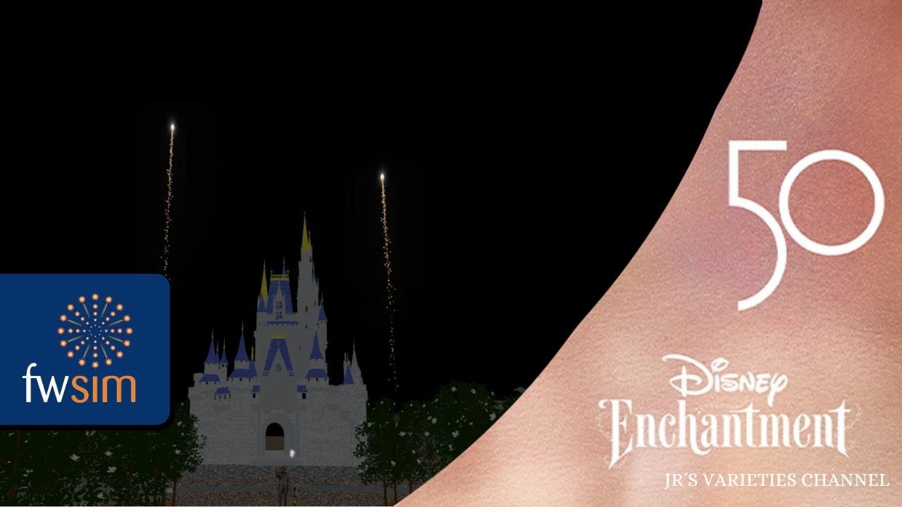 Magic Kingdom Fireworks - Disney Enchantment (New Version) - FWsim