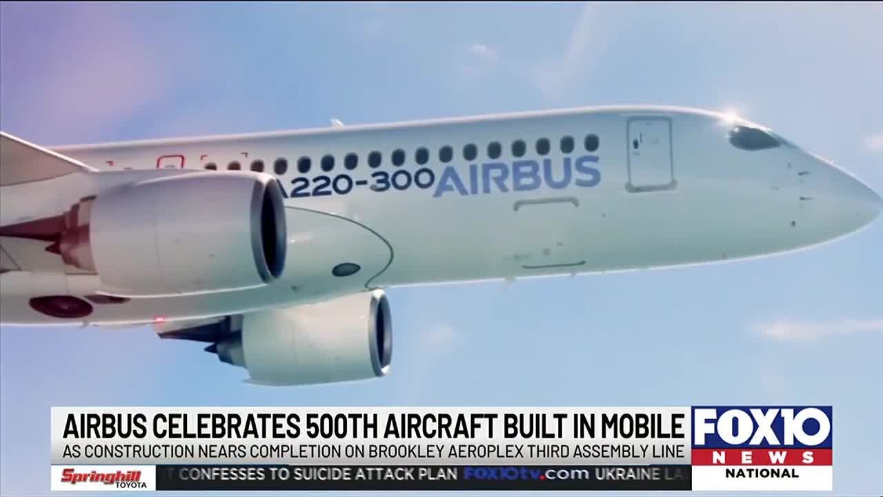 Zero to 500 in nine years – Mobile’s Airbus plant hits milestone