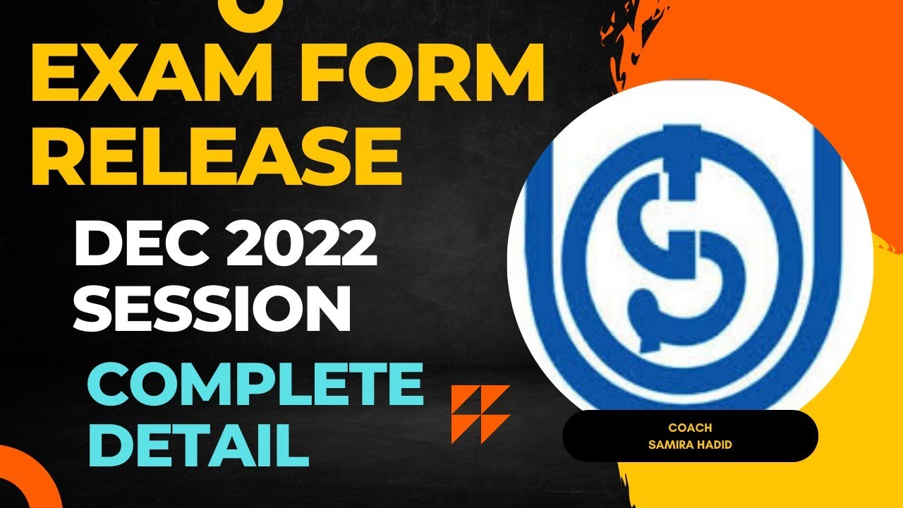 IGNOU Exam Form Release Dec 2022 Session | IGNOU Dec 2022 Session exam form