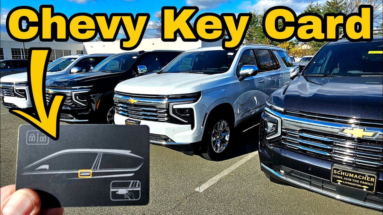 Карта-ключ Chevrolet для Traverse 2026, Tahoe 2026 и Suburban 2026 года