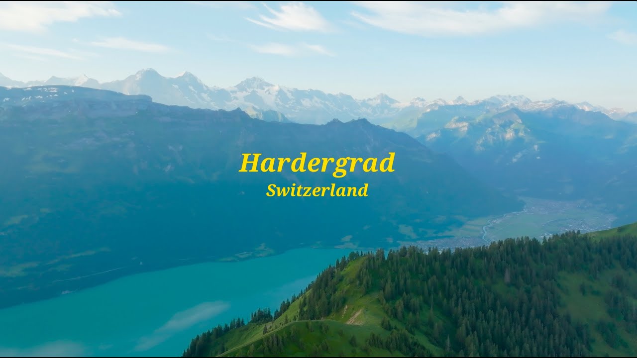 Cinematic silent hike, swiss alps Hardergrad