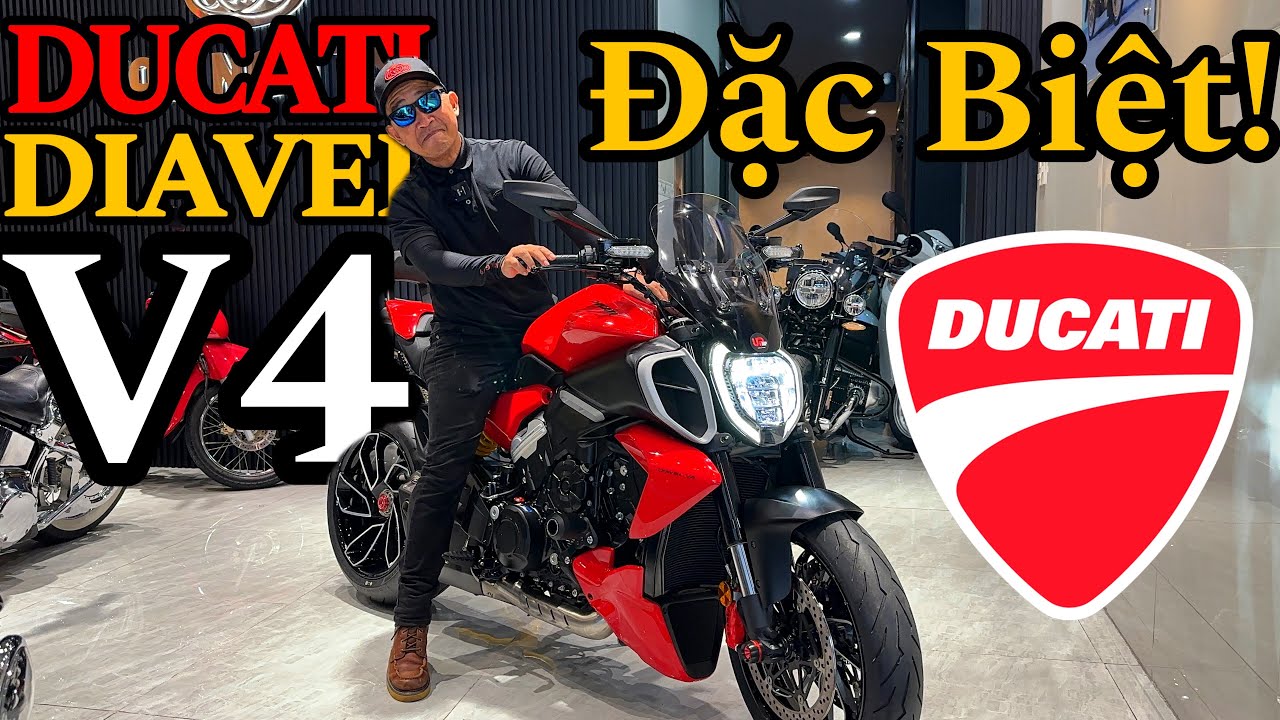 Đặc Biệt - Ducati Diavel V4 lăn bánh chỉ 200km cùng âm thanh siêu khủng kèm gói đồ trị giá ~200tr😍🏍️