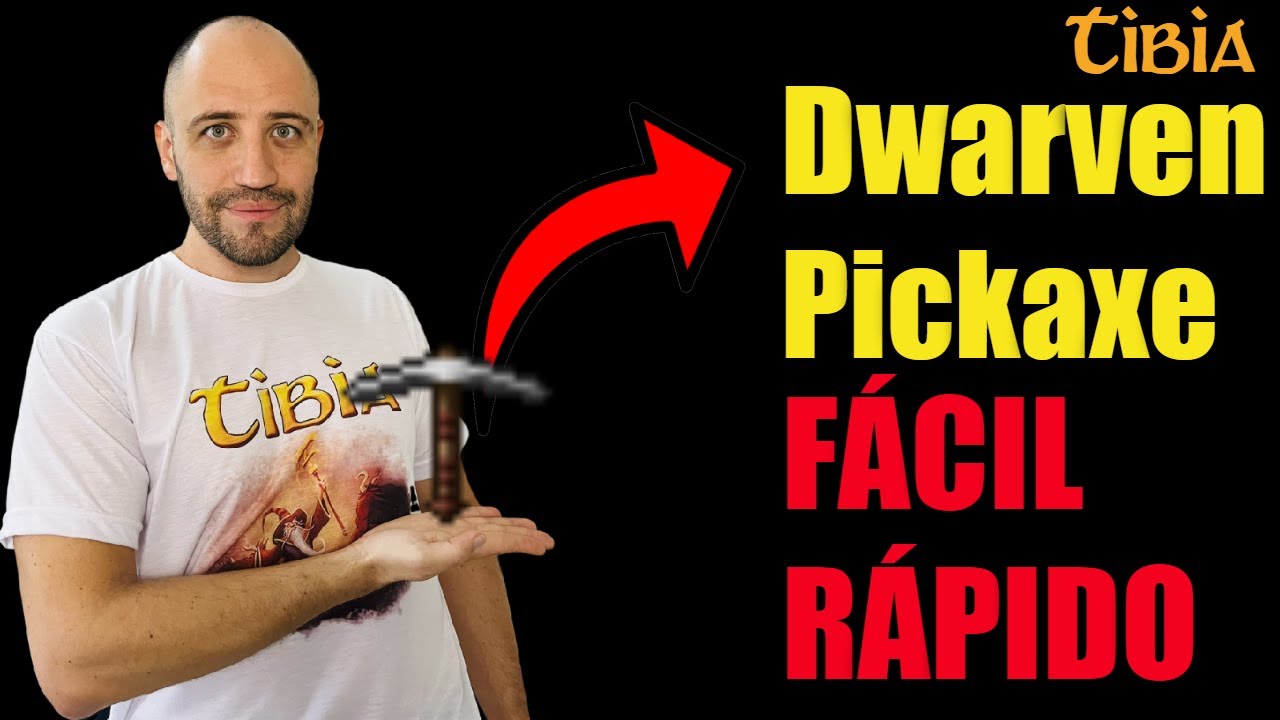 Onde pegar TODAS as Dwarven Pickaxe no Tibia! Profit new server.