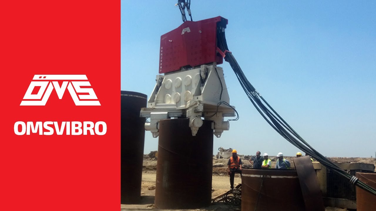 Vibro Hammer SVR 200 NF and Its Power Pack Is Being Worked in Egypt