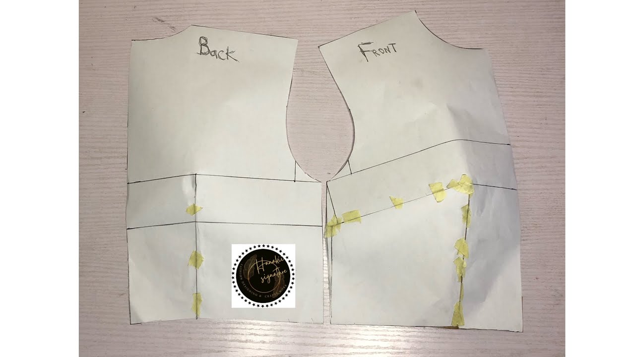 How to draft a basic half scale bodice block
