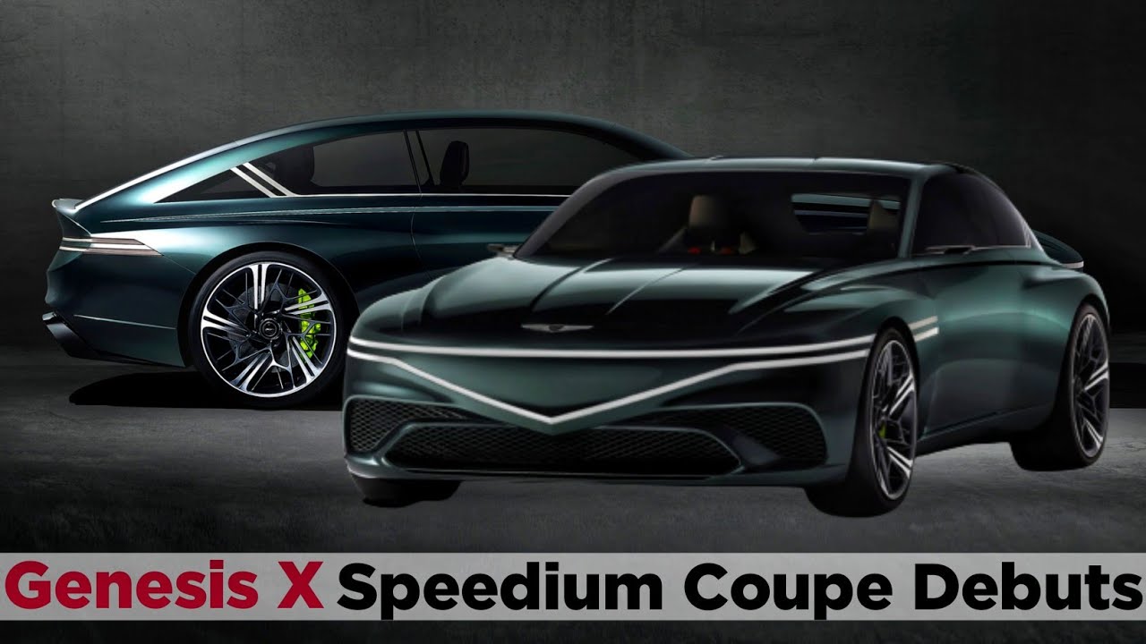 Genesis X Speedium Coupe Debuts - As A Stylish Electric GT Concept