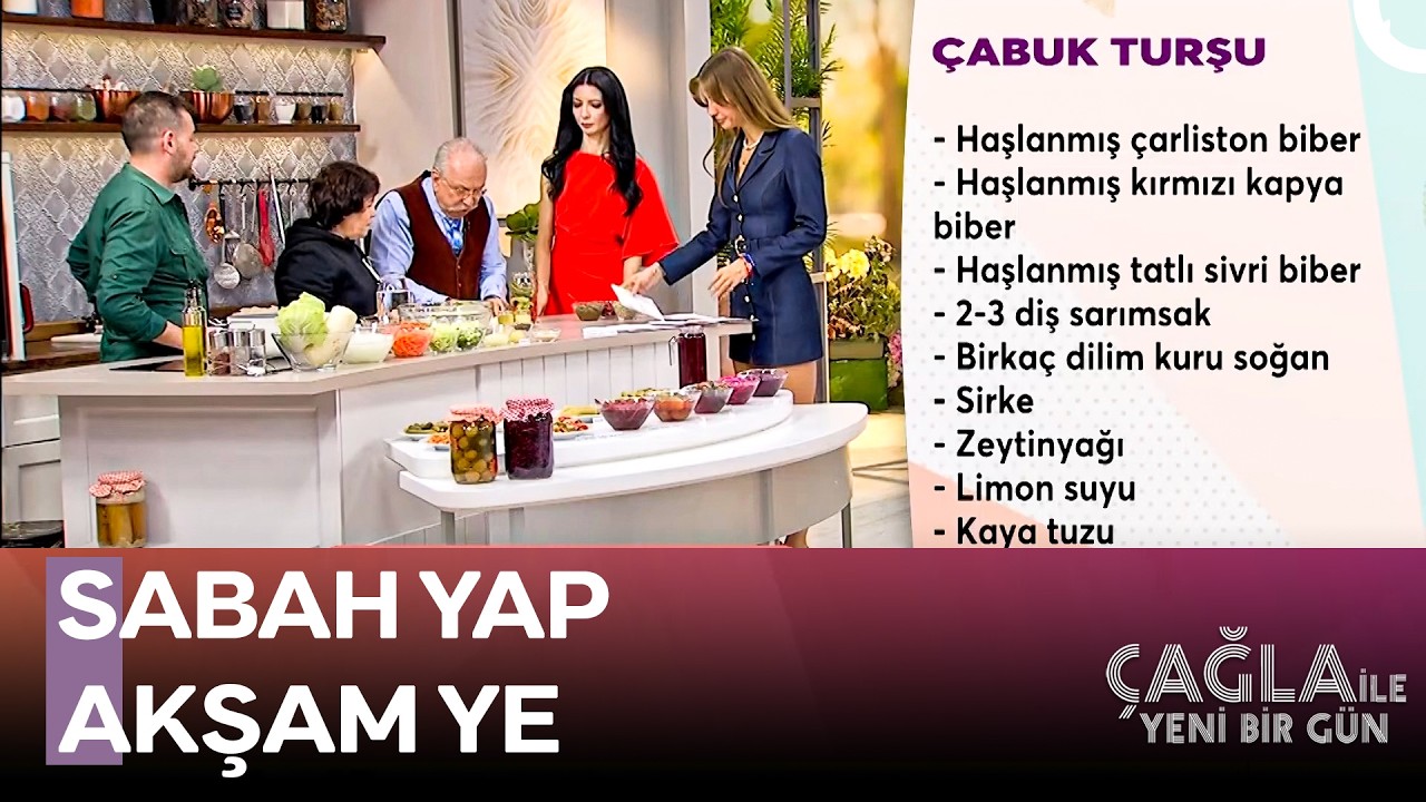 Katkı Maddesiz Çabuk Turşu Tarifi - Çağla ile Yeni Bir Gün 1587. Bölüm