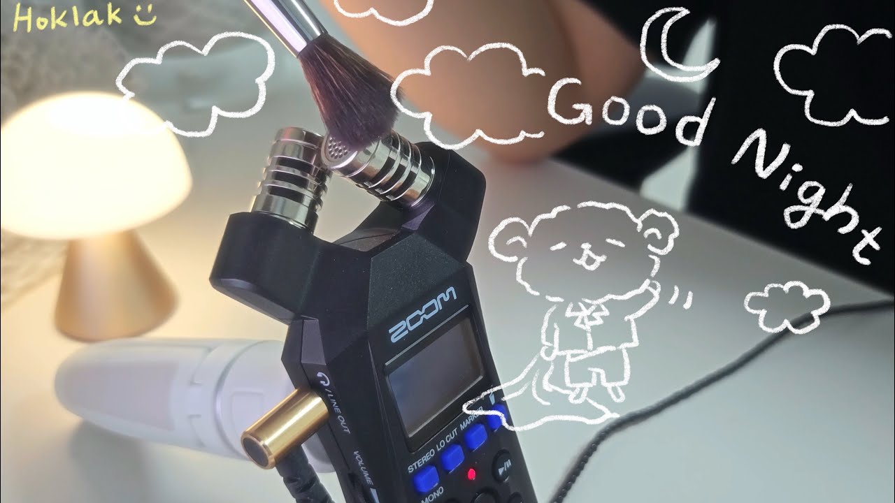 ( ¯﹃¯ )zz잠을 부르는 브러쉬 소리 | Brushing the Mic✨ | ZoomH1E  | ASMR