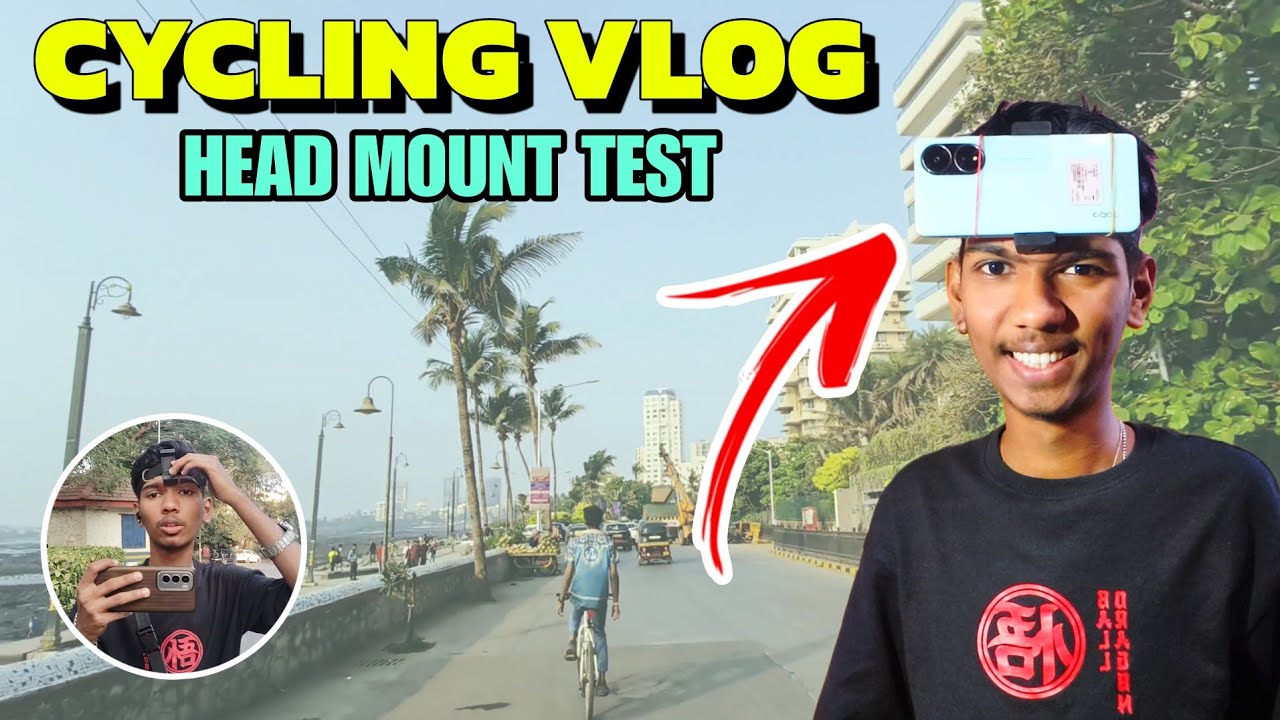 Best DIY Head Mount At Home For Cycling Vlogs || शाळेच्या बॅगच्या पट्ट्यांनी बनवला Head Mount Camera
