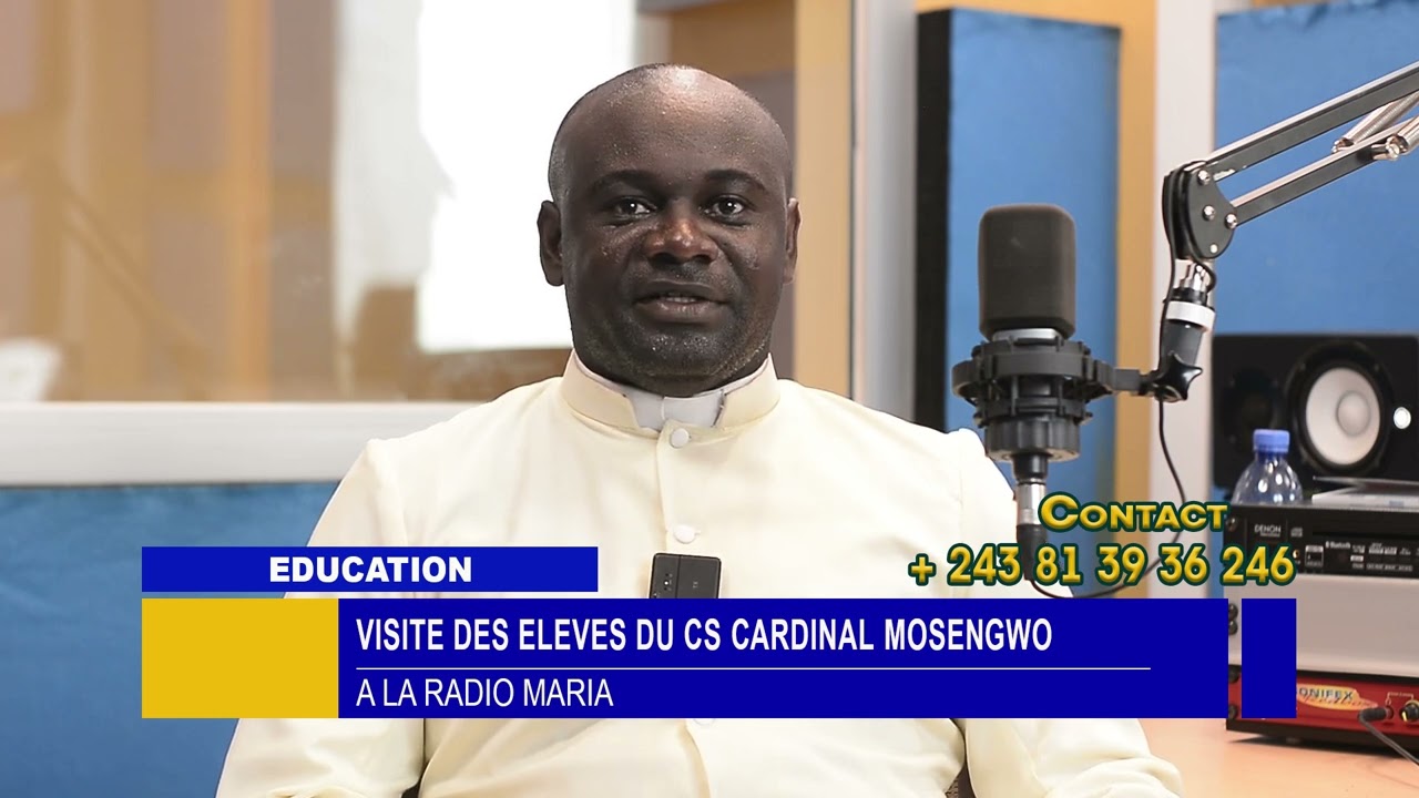 VISITE DES ÉLÈVES DU COMPLEXE SCOLAIRE CARDINAL MOSENGWO A LA RADIO MARIA