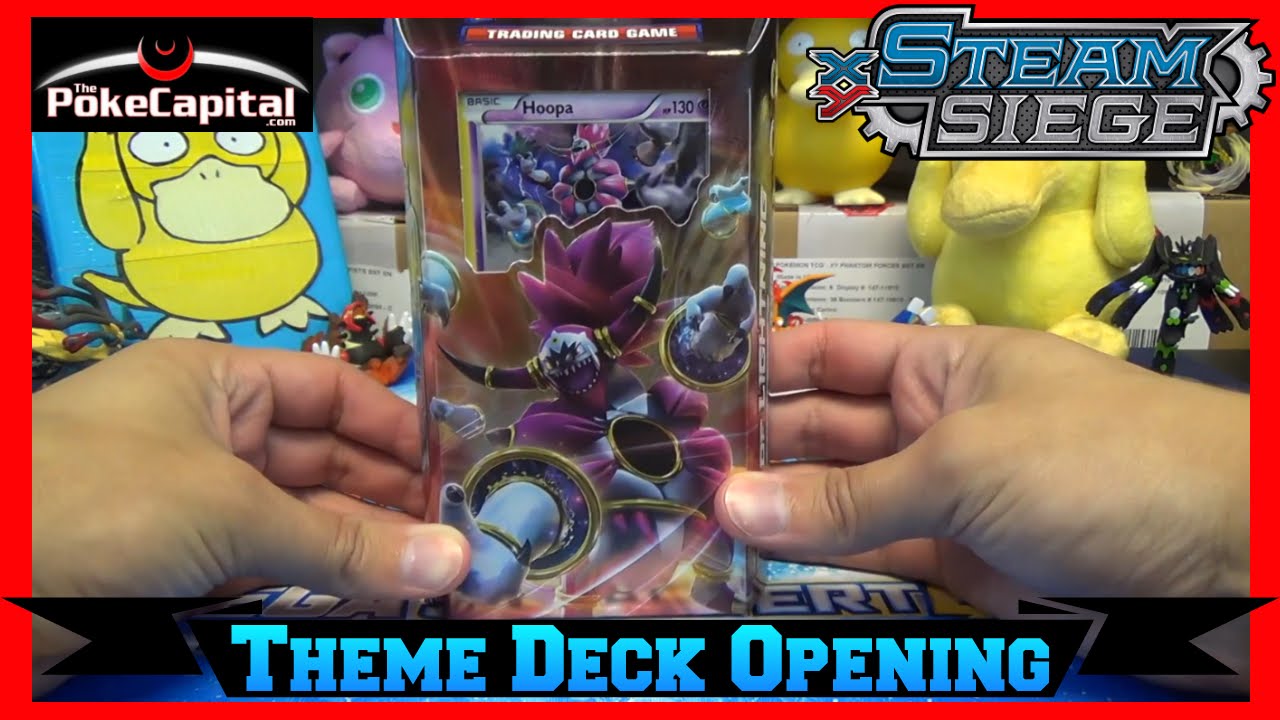 Pokemon Cards Steam Siege Ring of Lightning Hoopa Theme Deck Opening