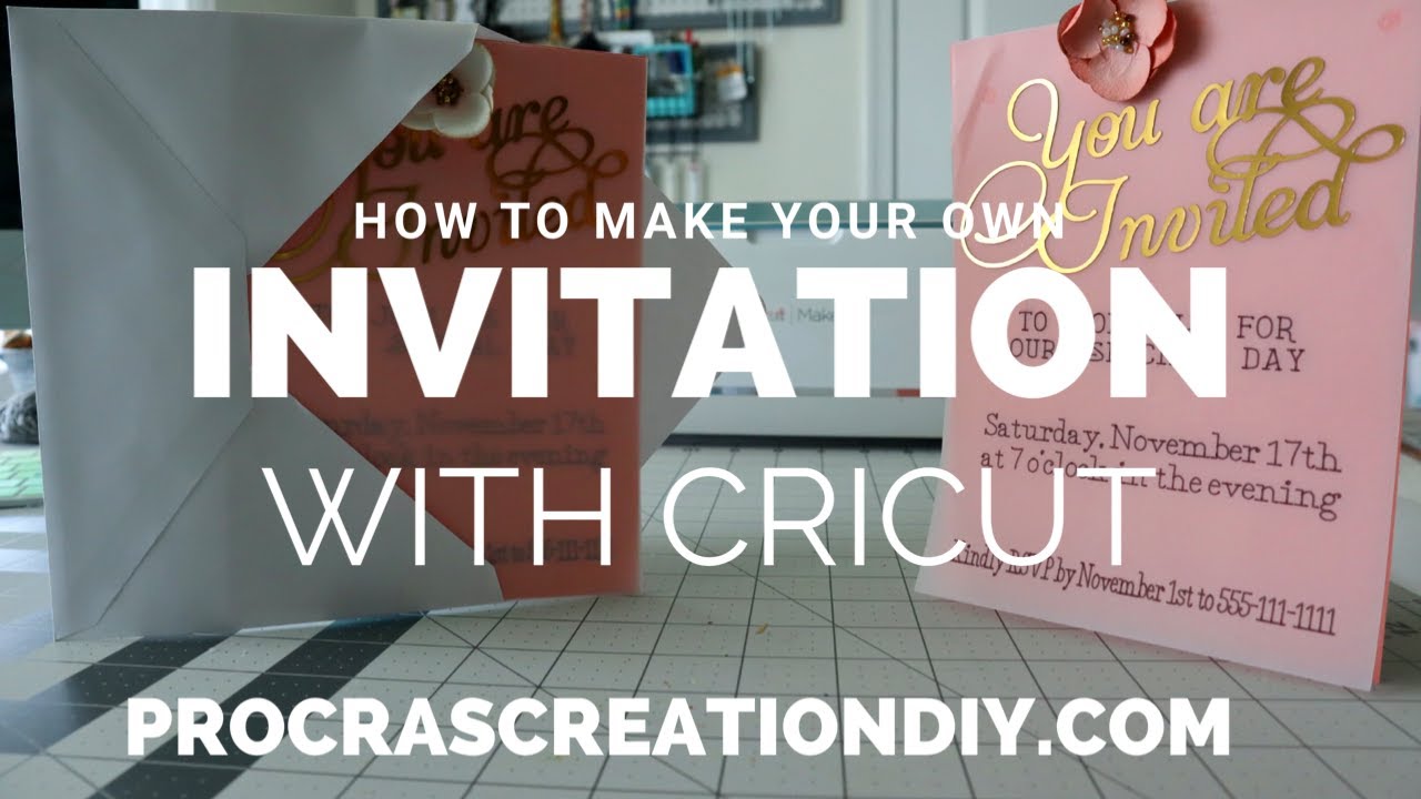 Как сделать приглашение из веленевой фольги с помощью Cricut