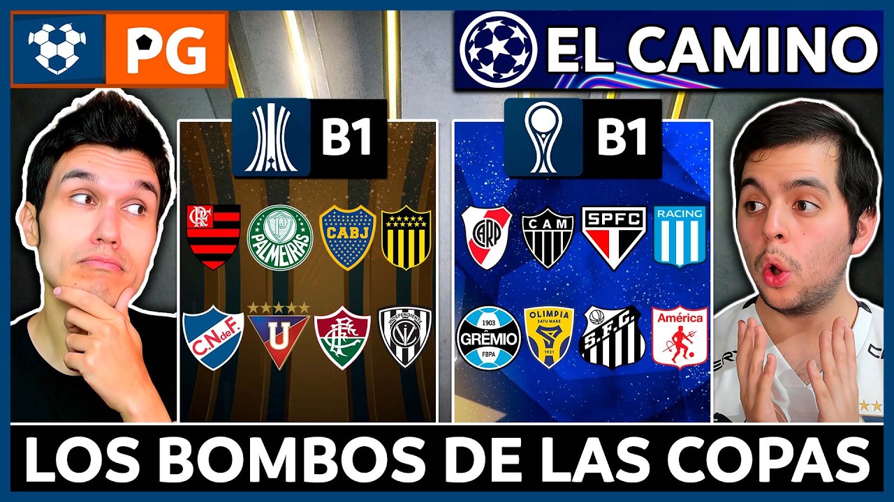 🔴BOMBOS: LIBERTADORES y SUDAMERICANA 2026🔥CAMINO a la FINAL de la CHAMPIONS LEAGUE 2026 ⚡AB 6X7