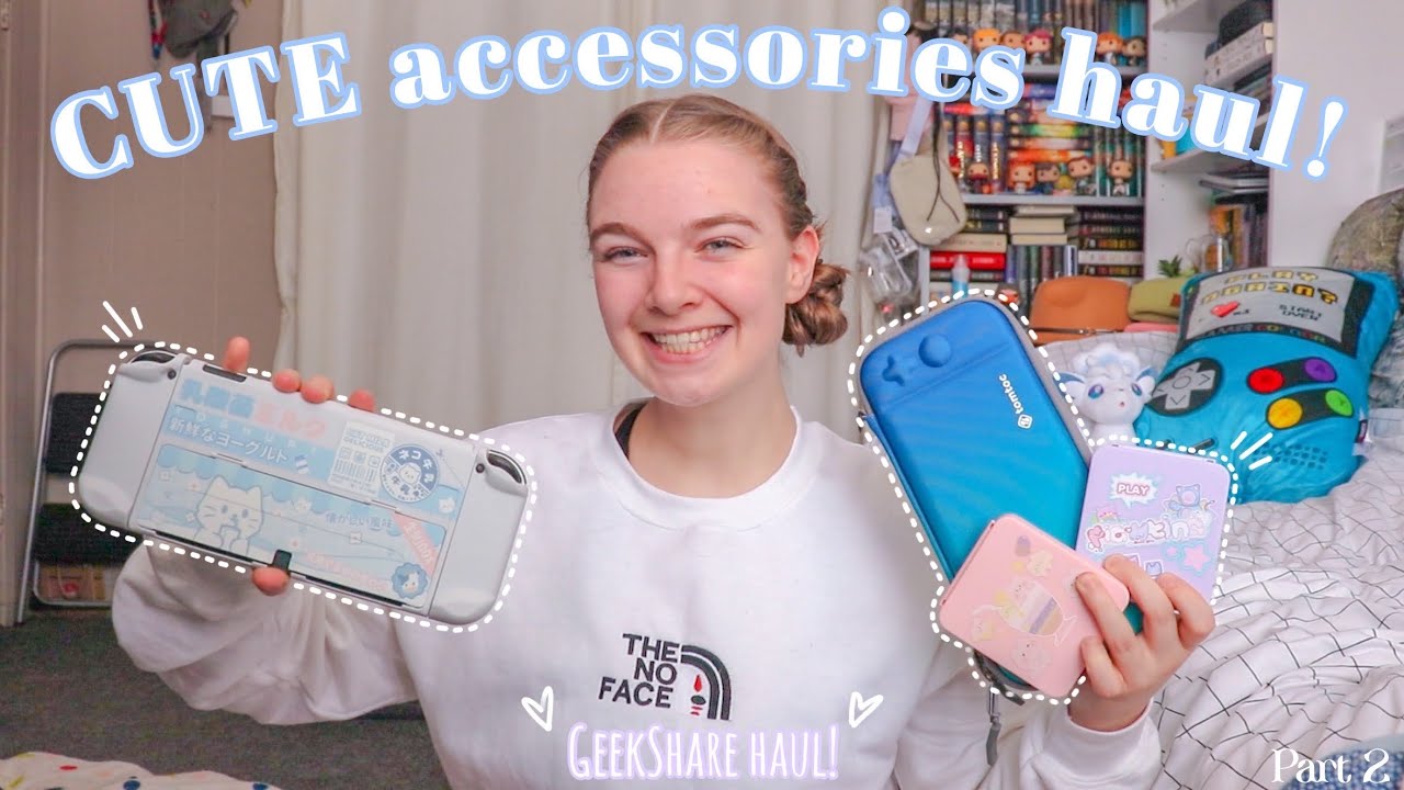 CUTE Accessories Haul for the Nintendo Switch! | GeekShare & tomtoc haul