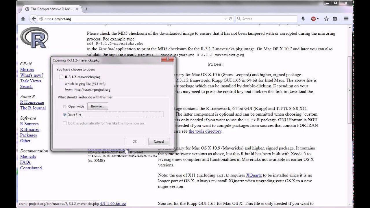 R - Downloading R for Windows and Mac