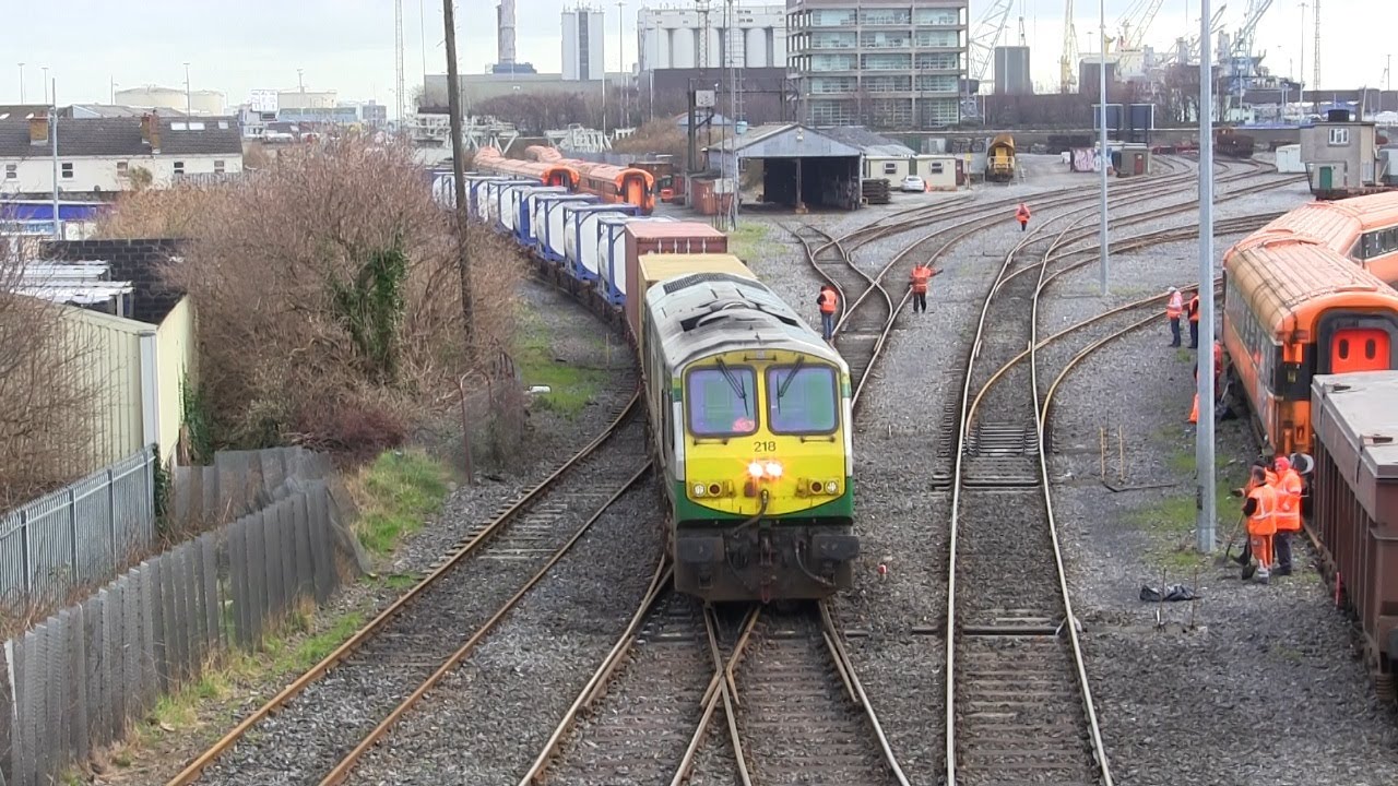 IWT, DART Transfer & Tara Mines workings @ North Wall, Dublin (18-2-2014)
