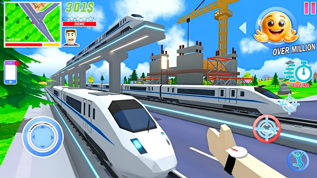 Richie New North City Bullet Train 🚅 🤯 in dude theft wars