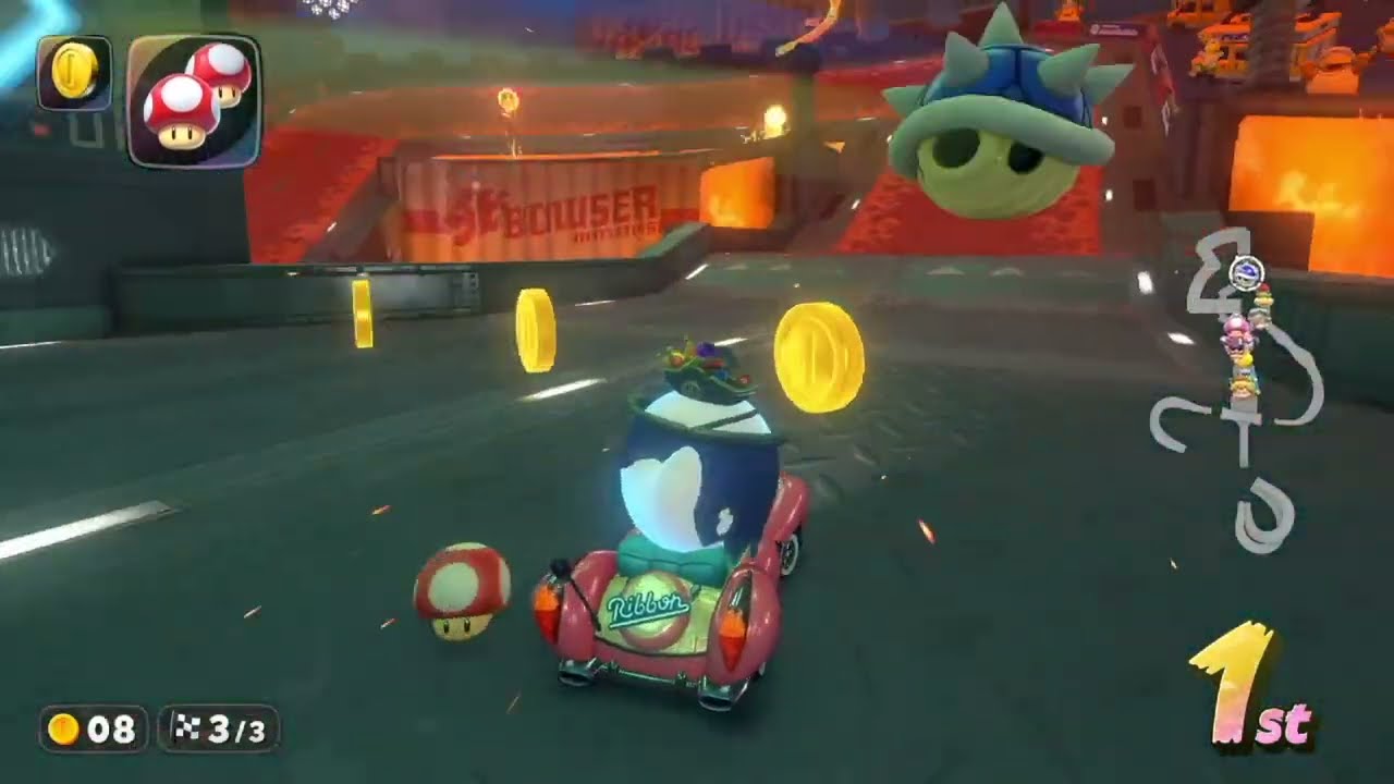Perfect Spiny Shell Dodge with 🍄 Mario Kart World Switch 2 🔥