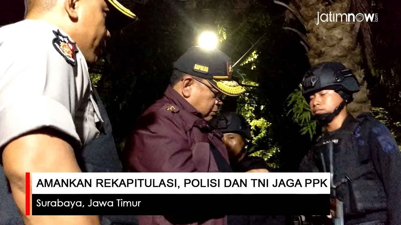 Amankan Rekapitulasi, Polisi dan TNI Jaga PPK