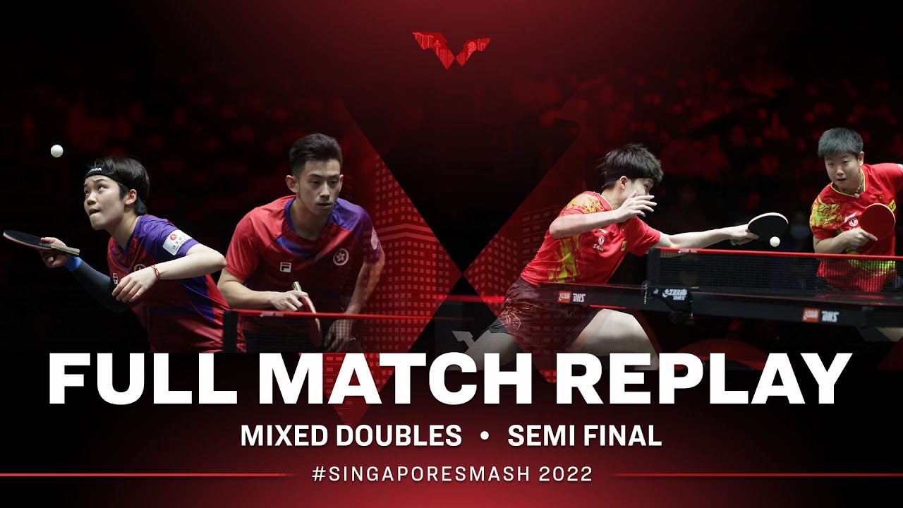 FULL MATCH | WONG (HKG) / DOO (HKG) vs WANG (CHN) / SUN (CHN) | XD SF | #SingaporeSmash 2022