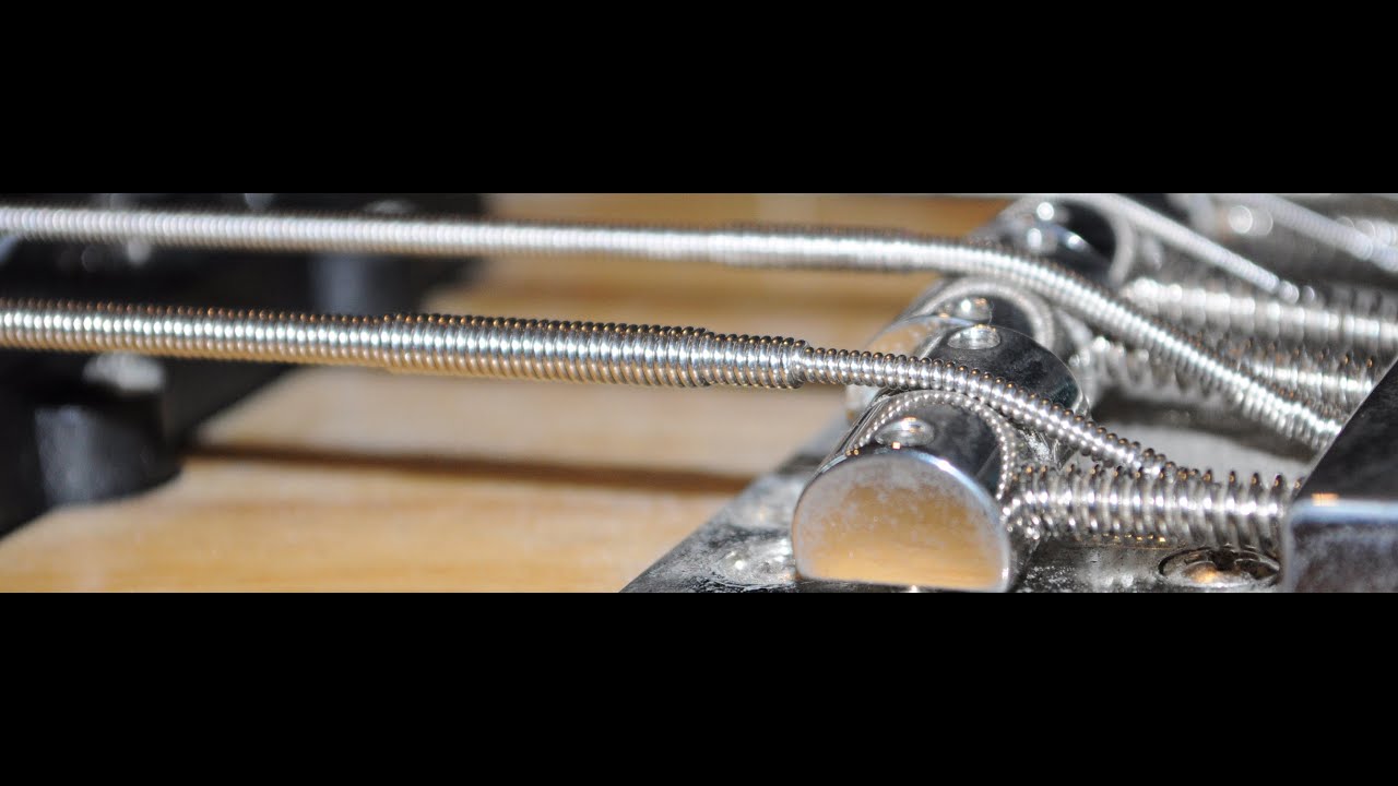 Lumped bass guitar strings from Kemp Strings - Low B string sound examples from the 2020 paper