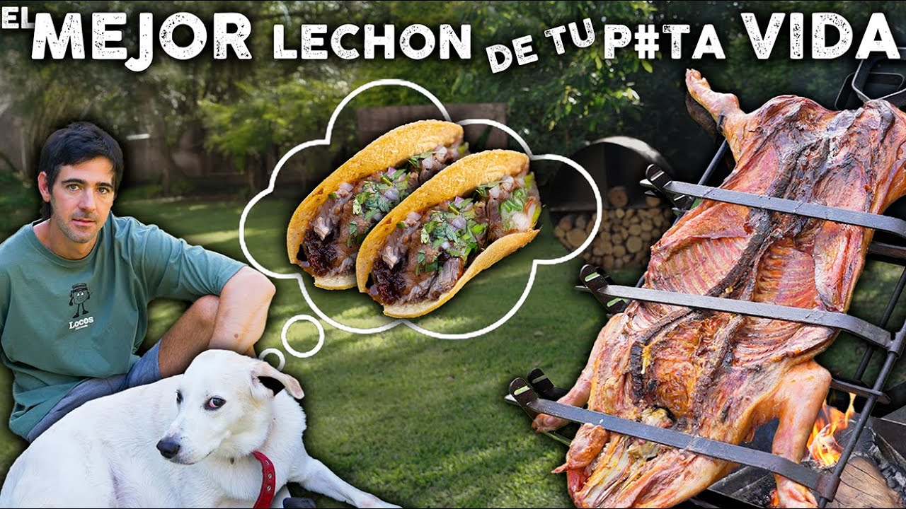 Lechon Argentino al asador para unos buenos tacos Mexicanos | Locos X el Asado