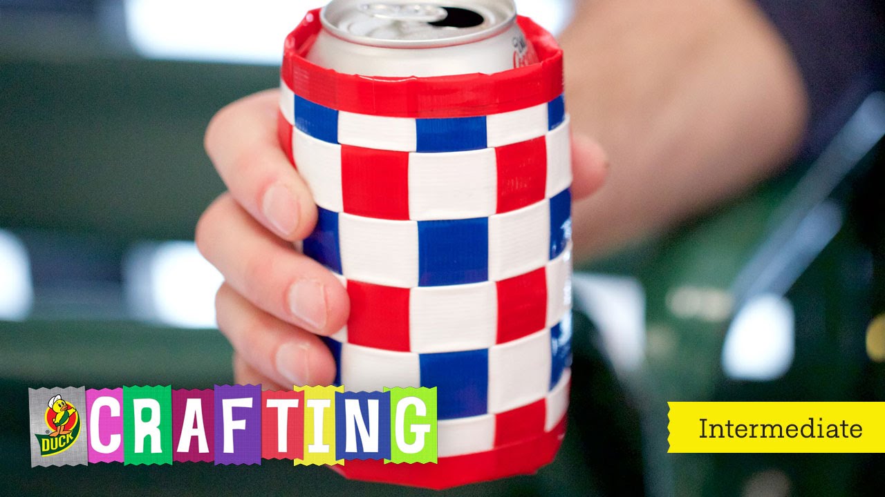 How to Craft a Duct Tape Woven Drink Holder