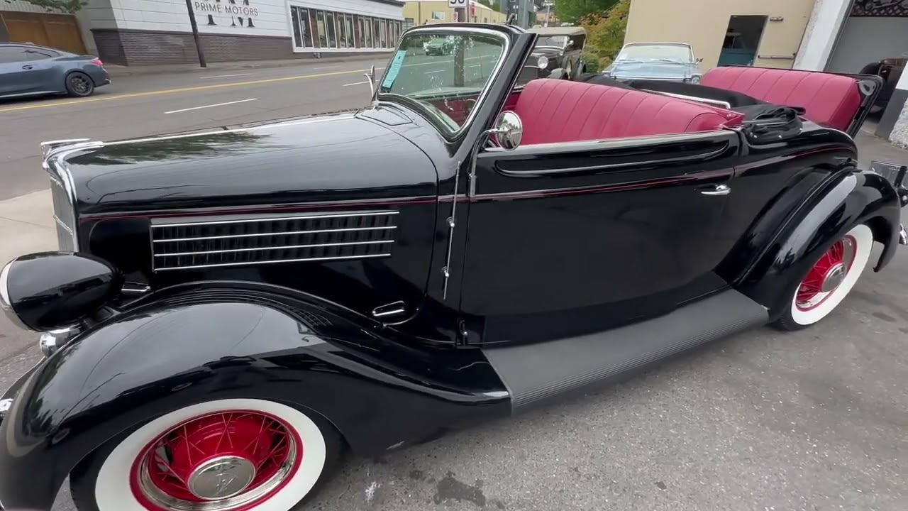1935 Ford Cabriolet Start Up and Walk Around