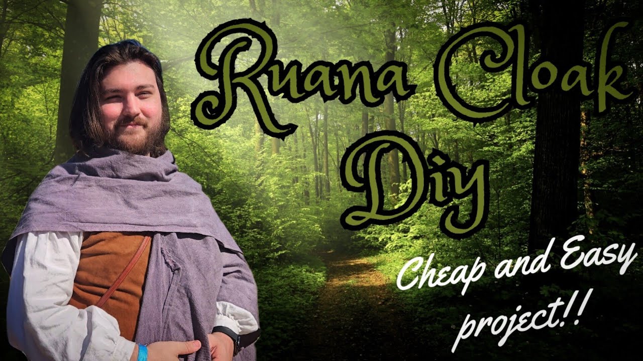 Cheap and Easy Cloak Tutorial! | How to Make a Ruana Cloak | DIY