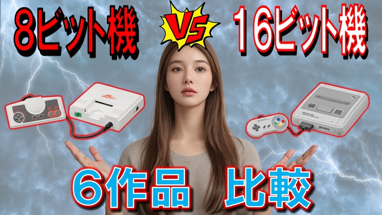 PCエンジン vs スーパーファミコン　6作品比較