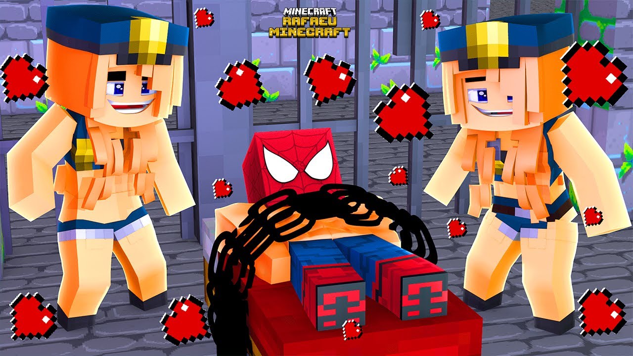 O HOMEM ARANHA acordou PRESO com As POLICIAIS LINDAS no Minecraft