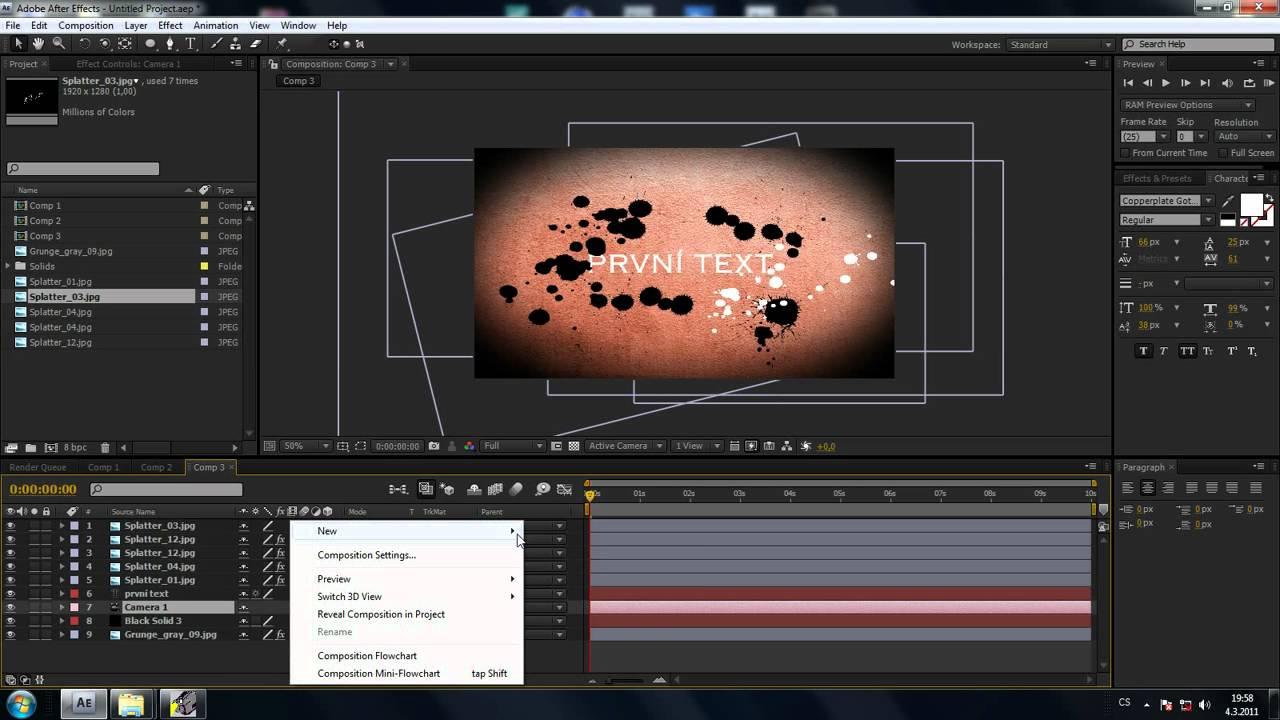 CZTUTORIÁL - After Effects 012 - Riot gear intro