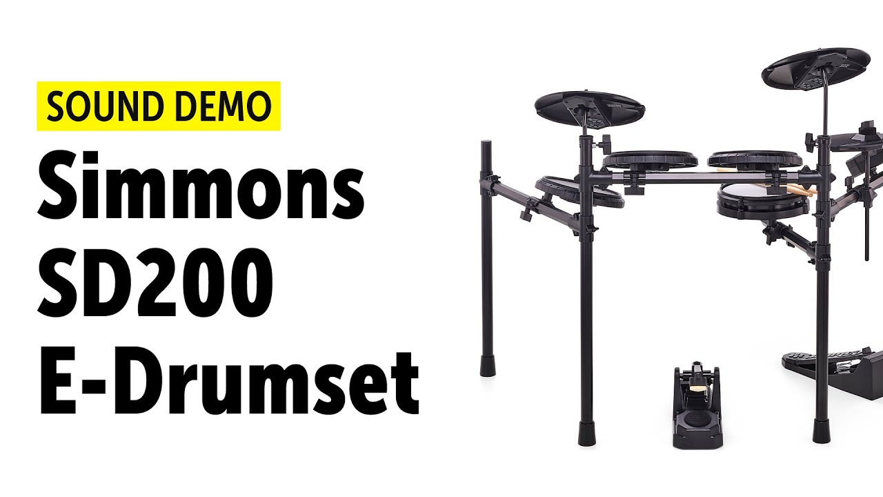 Simmons | SD200 | E-Drumset | Sound Demo