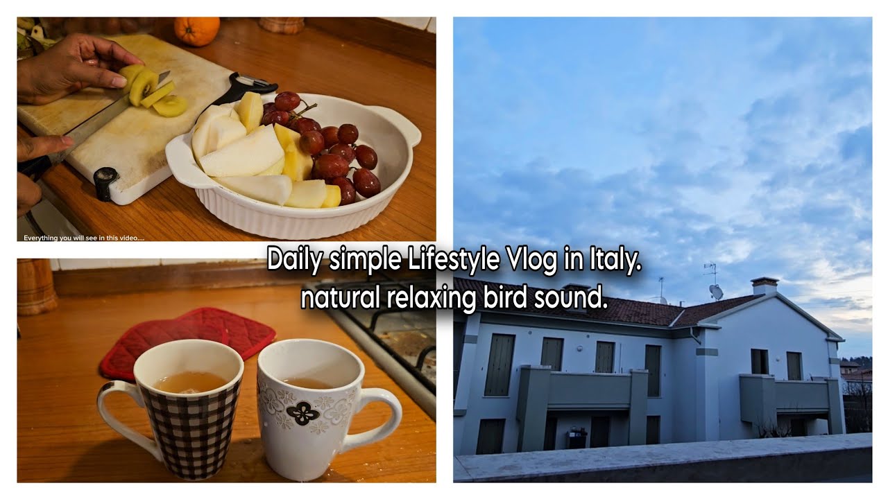 Daily simple Lifestyle Vlog in Italy.Relaxing vlog 2026. natural relaxing bird sound. 