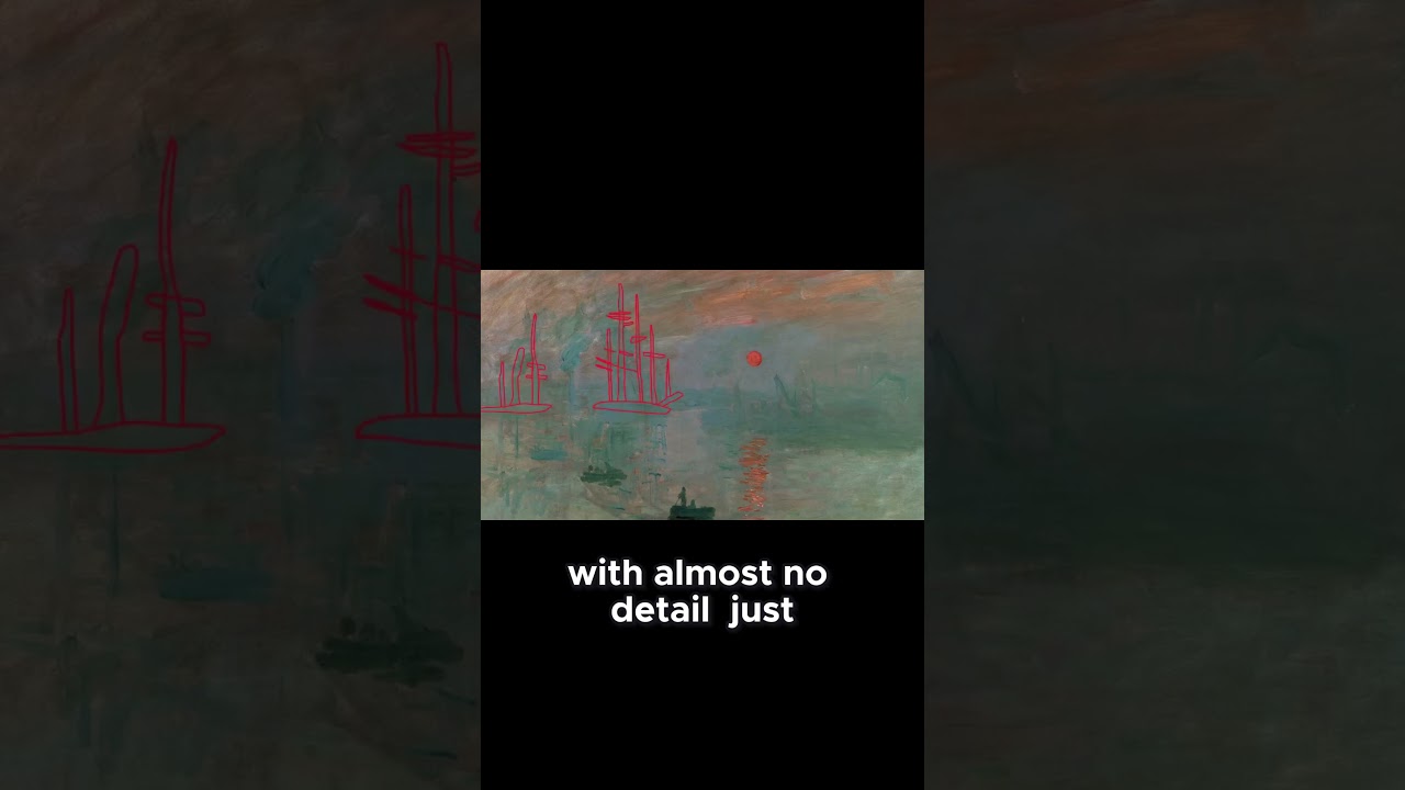 The Mystery Behind Monet's Blurred Outlines! #arthistory #artanalysis #facts #art #arts #fact #fun