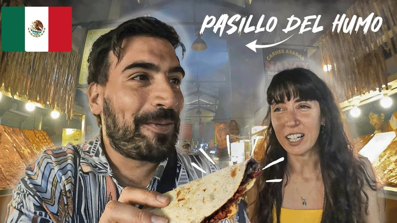 LA MEJOR CARNE ASADA DE OAXACA 🇲🇽😲 PASILLO DEL HUMO  | VUELTALMUN