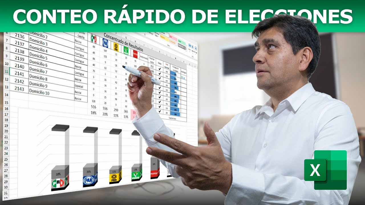 Cómo hacer CONTEO DE VOTOS en un minuto ⏱️ ¡Con Excel es fácil! ✅