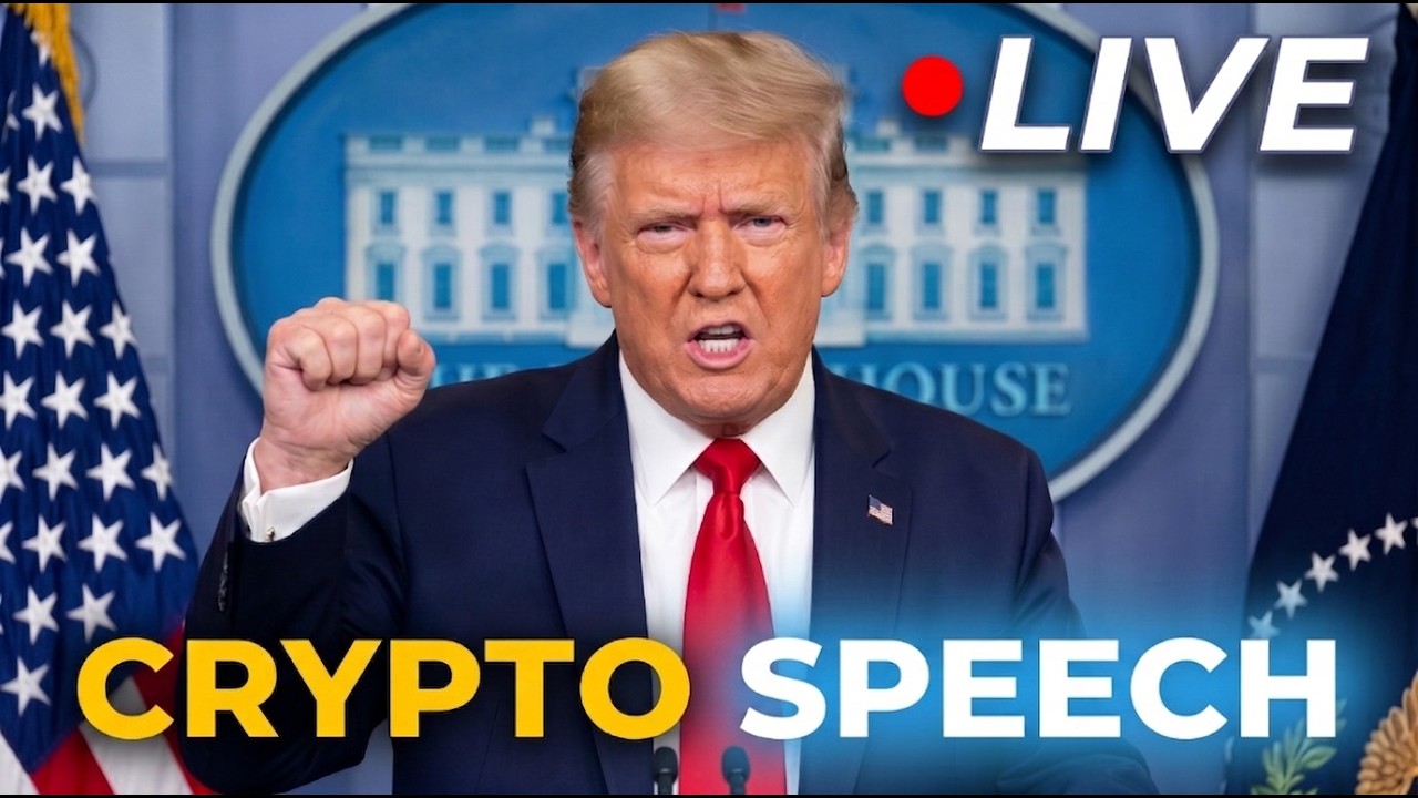 🔴 TRUMP CRYPTO SPEECH LIVE