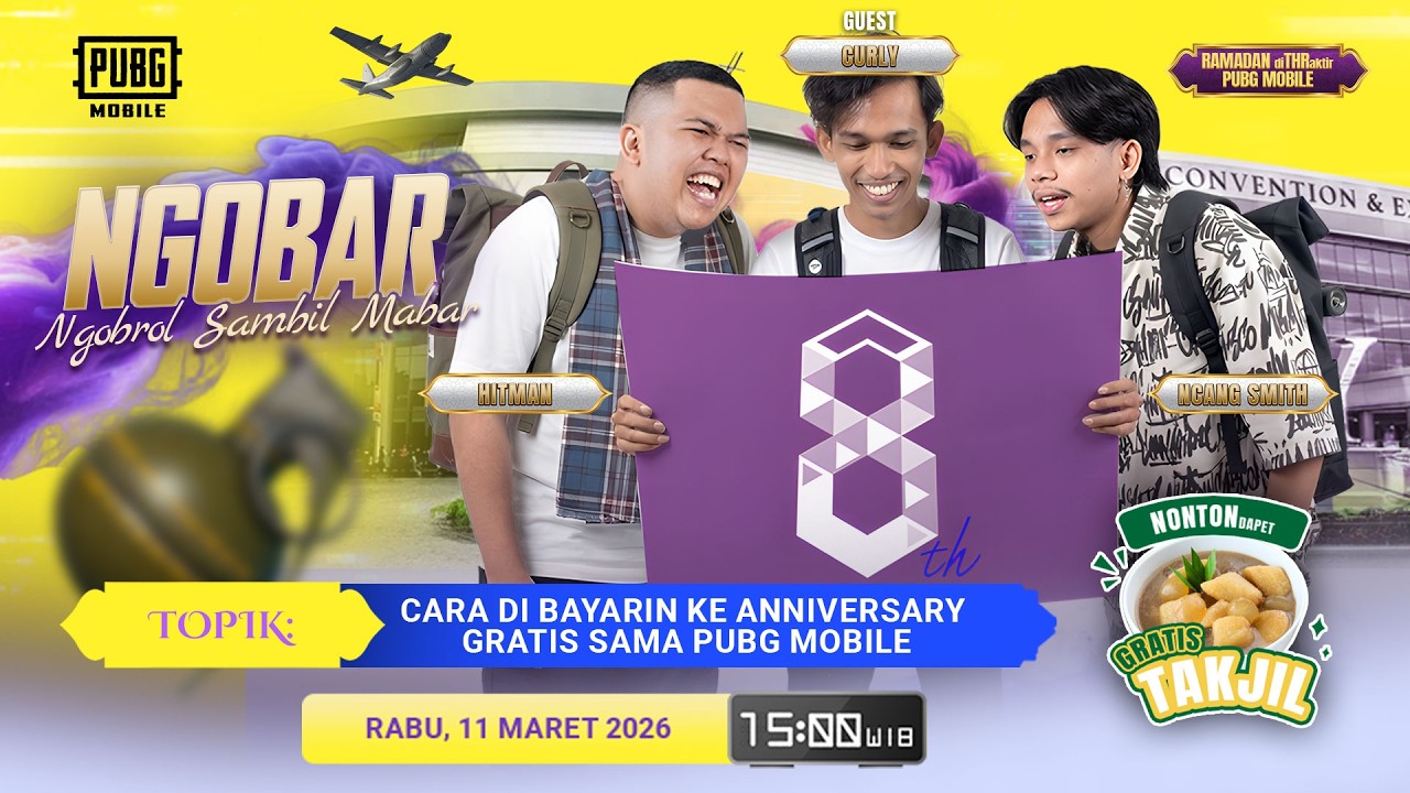 🔴 [LIVE] PUBGM Ngobar - Persiapan Anniversary dan Update PUBG MOBILE
