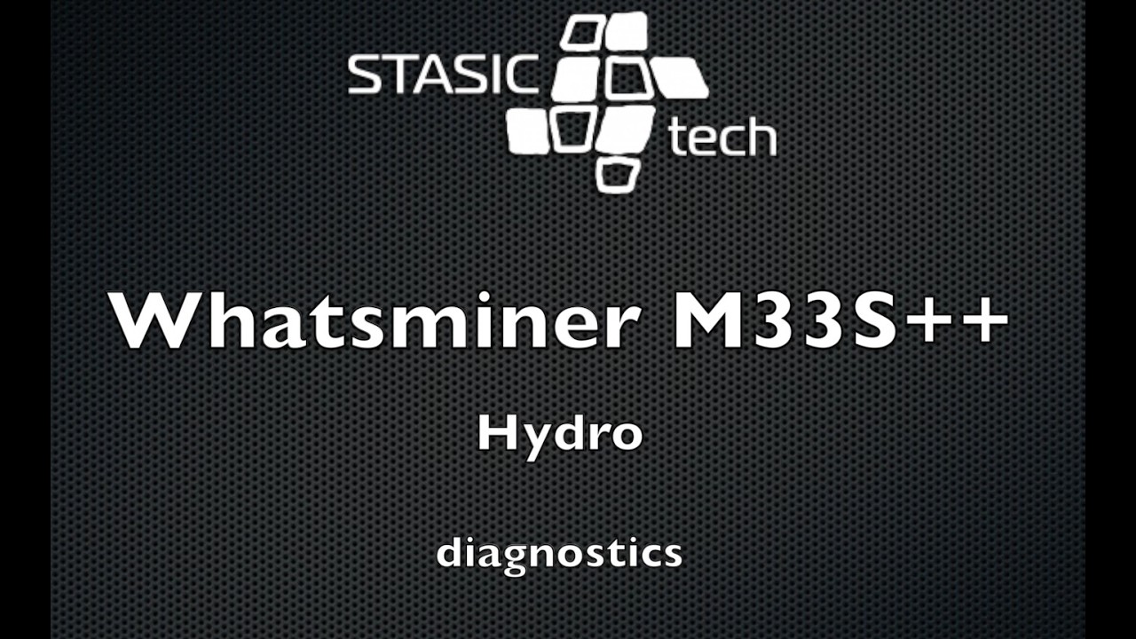 Диагностика WhatsMiner M33S++ тестером Stasic.tech