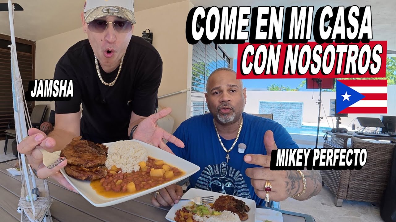 Come En Mi Casa Con Nosotros - Podcast Comiendo Jamsha Y Mikey Perfecto 🇵🇷