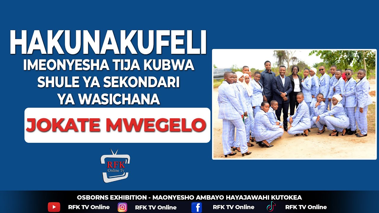 HakunaKufeli Imeonyesha Tija kubwa Shule ya Sekondari Jokate Mwegelo 