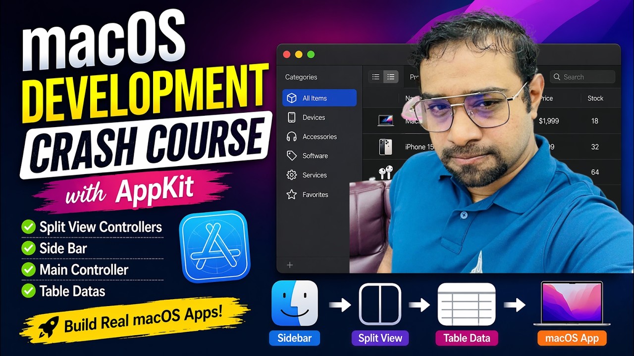 Интенсивный курс разработки под macOS  Как создавать приложения для Mac | AppKit | SplitViews - ...